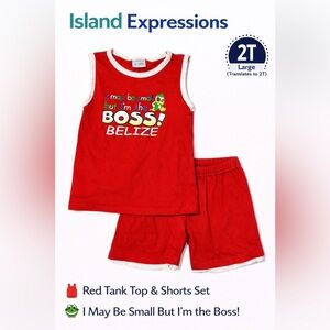 DONATED: Island Expressions Belize “I’m the Boss” Tank & Shorts Set |